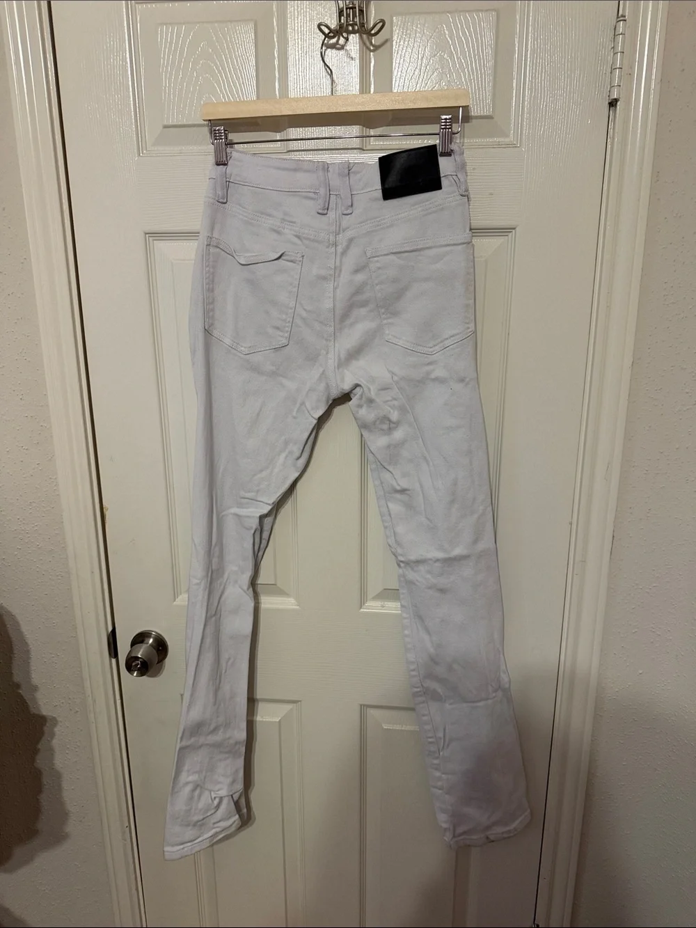 Rue 21 White Distressed flare Jeans